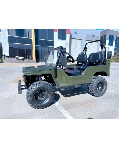 150cc Mini Willy Jeep Replica 2WD Semi Auto Golf Cart Twin Seat Kids Adults
