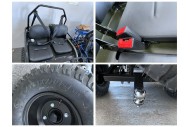 150cc Mini Willy Jeep Replica 2WD Semi Auto Golf Cart Twin Seat Kids Adults