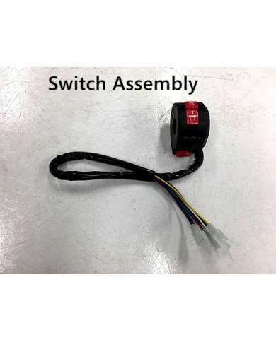 Handlebar Starter Headlight Kill Switch Assembly ATVs Quad Buggy 2+6 Female Pins
