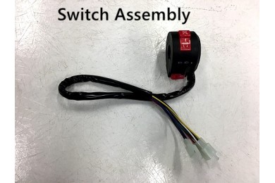 Handlebar Starter Headlight Kill Switch Assembly ATVs Quad Buggy 2+6 Female Pins