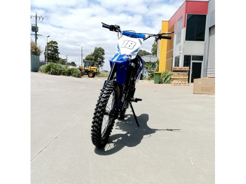 125CC PIT MOTOR DIRT BIKE TRAIL MOTOCROSS PRO KICK START 14/17 BIG WHEEL BLUE