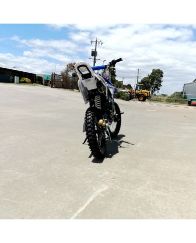 125CC PIT MOTOR DIRT BIKE TRAIL MOTOCROSS PRO KICK START 14/17 BIG WHEEL BLUE