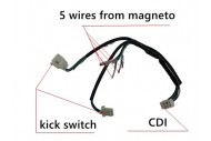 Wire Loom Wiring Harness Kick Start Dirt Bike Pit Trail