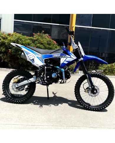 125CC PIT MOTOR DIRT BIKE TRAIL MOTOCROSS PRO KICK START 14/17 BIG WHEEL BLUE