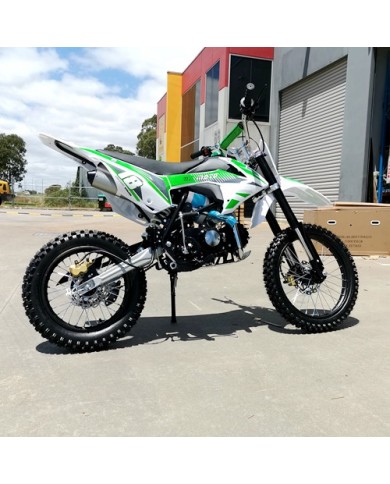 125CC DIRT BIKE PIT MOTOR TRAIL MOTOCROSS DINGO PRO ELECTRIC START 14/17 BIG WHEEL GREEN