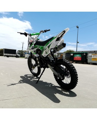 125CC DIRT BIKE PIT MOTOR TRAIL MOTOCROSS DINGO PRO ELECTRIC START 14/17 BIG WHEEL GREEN