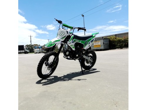 125CC DIRT BIKE PIT MOTOR TRAIL MOTOCROSS DINGO PRO ELECTRIC START 14/17 BIG WHEEL GREEN