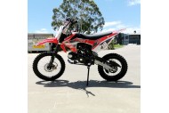 125CC PIT MOTOR DIRT BIKE TRAIL MOTOCROSS PRO ELECTRIC START 14/17 BIG WHEEL RED