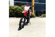 125CC PIT MOTOR DIRT BIKE TRAIL MOTOCROSS PRO ELECTRIC START 14/17 BIG WHEEL RED