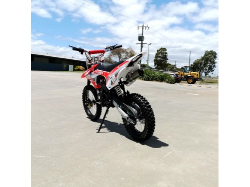 125CC PIT MOTOR DIRT BIKE TRAIL MOTOCROSS PRO ELECTRIC START 14/17 BIG WHEEL RED