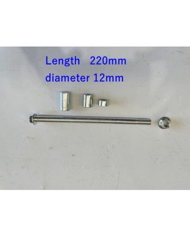 12mm 220mm + 3 Spacers Front Back Rear Axle 70cc 90cc PIT PRO Trail Dirt Bike