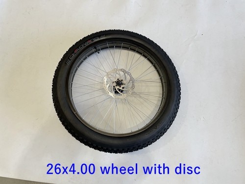 Motorised Drift Trike front Fat 26 inch Wheel 26x4.0 26 inch front wheel huffy