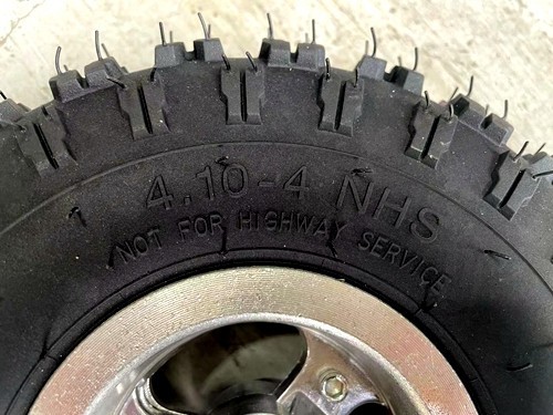 4.10- 4" Inch Rear Wheel Rim + Tyre Tire 49cc Mini Quad Bike ATV Buggy 16 Spline