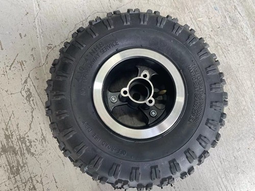 4.10- 4" 4  Inch Rear Wheel Rim + Tyre Tire 49cc Mini Quad Bike ATV Buggy 12mm rear wheel