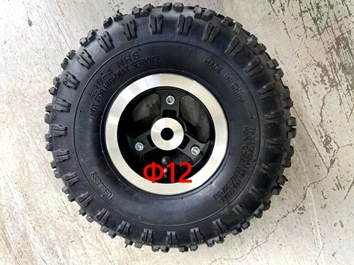 4.10- 4" 4  Inch Rear Wheel Rim + Tyre Tire 49cc Mini Quad Bike ATV Buggy 12mm rear wheel