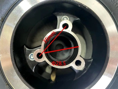4.10- 4" 4  Inch Rear Wheel Rim + Tyre Tire 49cc Mini Quad Bike ATV Buggy 12mm rear wheel