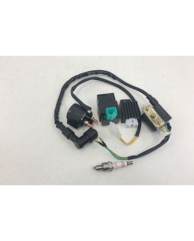 CDI+Ignition Coil+Spark Plug+Solenoid+Regulator Quad Dirt Bike 50 125 150cc GY6