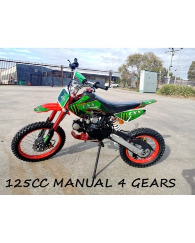 2017 BIGFOOT 125CC PIT MOTOR DIRT BIKE TRAIL MOTOCROSS TERRAIN PRO KICK START BLACK