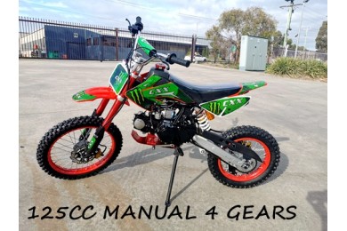 2017 BIGFOOT 125CC PIT MOTOR DIRT BIKE TRAIL MOTOCROSS TERRAIN PRO KICK START BLACK