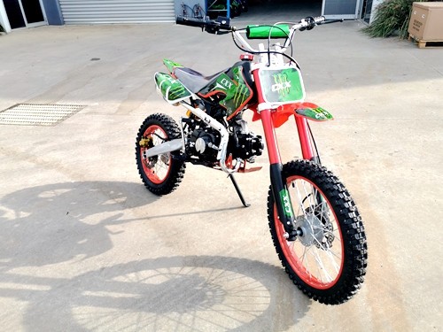 2017 BIGFOOT 125CC PIT MOTOR DIRT BIKE TRAIL MOTOCROSS TERRAIN PRO KICK START BLACK