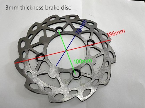 186mm Brake Caliper Disc Disk Rotor 110cc 125cc 150cc Quad Dirt Bike ATV Buggy