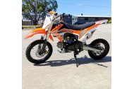 110cc Dirt Bike Trail Pit Bike Motor Electric Start Manual Junior Bike Kid Orange