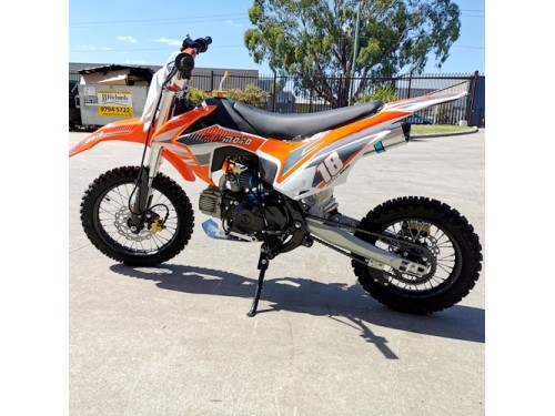 110cc Dirt Bike Trail Pit Bike Motor Electric Start Manual Junior Bike Kid Orange