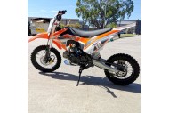 110cc Dirt Bike Trail Pit Bike Motor Electric Start Manual Junior Bike Kid Orange