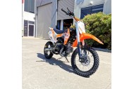 110cc Dirt Bike Trail Pit Bike Motor Electric Start Manual Junior Bike Kid Orange