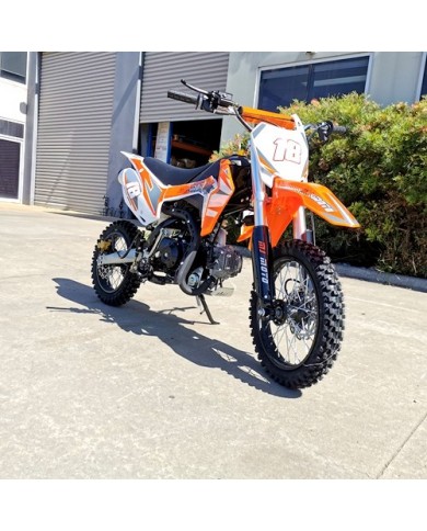 110cc Dirt Bike Trail Pit Bike Motor Electric Start Manual Junior Bike Kid Orange