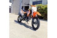 110cc Dirt Bike Trail Pit Bike Motor Electric Start Manual Junior Bike Kid Orange