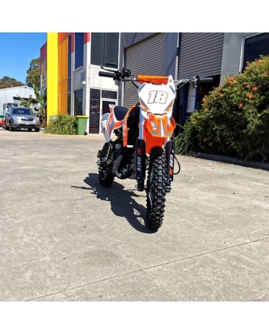 110cc Dirt Bike Trail Pit Bike Motor Electric Start Manual Junior Bike Kid Orange