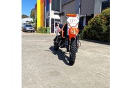 110cc Dirt Bike Trail Pit Bike Motor Electric Start Manual Junior Bike Kid Orange