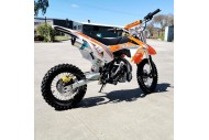 110cc Dirt Bike Trail Pit Bike Motor Electric Start Manual Junior Bike Kid Orange