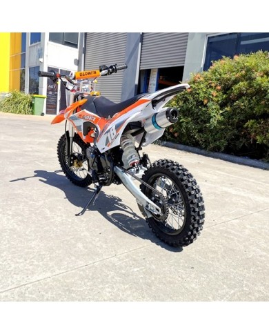 110cc Dirt Bike Trail Pit Bike Motor Electric Start Manual Junior Bike Kid Orange