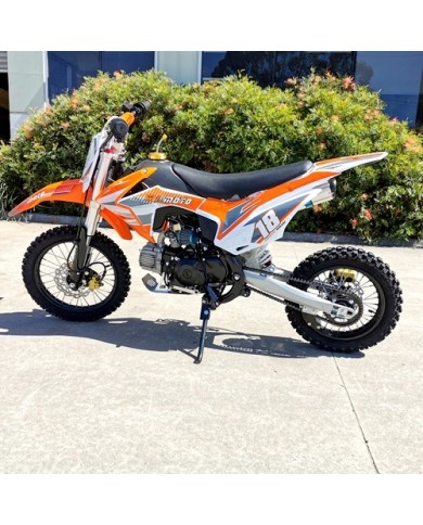 110cc Dirt Bike Trail Pit Bike Motor Electric Start Manual Junior Bike Kid Orange