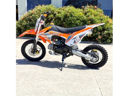 110cc Dirt Bike Trail Pit Bike Motor Electric Start Manual Junior Bike Kid Orange