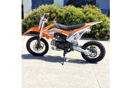 110cc Dirt Bike Trail Pit Bike Motor Electric Start Manual Junior Bike Kid Orange