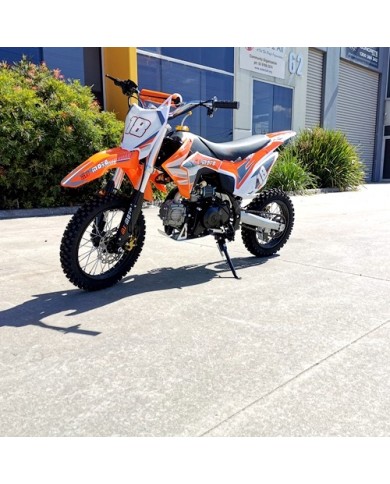 110cc Dirt Bike Trail Pit Bike Motor Electric Start Manual Junior Bike Kid Orange