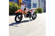 110cc Dirt Bike Trail Pit Bike Motor Electric Start Manual Junior Bike Kid Orange