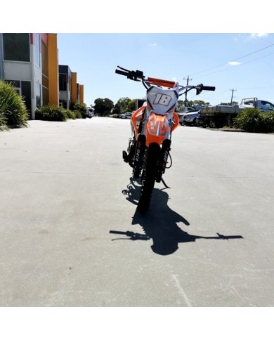 110cc Dirt Bike Trail Pit Bike Motor Electric Start Manual Junior Bike Kid Orange