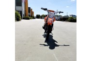 110cc Dirt Bike Trail Pit Bike Motor Electric Start Manual Junior Bike Kid Orange