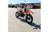 110cc Dirt Bike Trail Pit Bike Motor Electric Start Manual Junior Bike Kid Orange