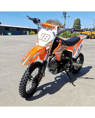 110cc Dirt Bike Trail Pit Bike Motor Electric Start Manual Junior Bike Kid Orange