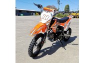 110cc Dirt Bike Trail Pit Bike Motor Electric Start Manual Junior Bike Kid Orange