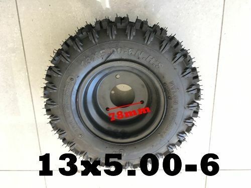 13x5.00-6 6" inch Wheel Rim + Tyre Tire 3 Stud Go Kart Trike Quad ATV Buggy
