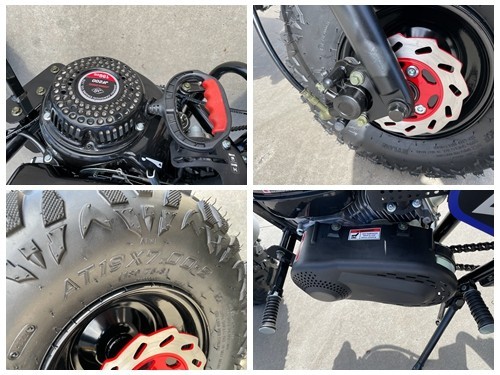 MB200 TrailMaster Hurricane 200X Mini Bike Coleman Full sized Kids Adults Bike BLACK