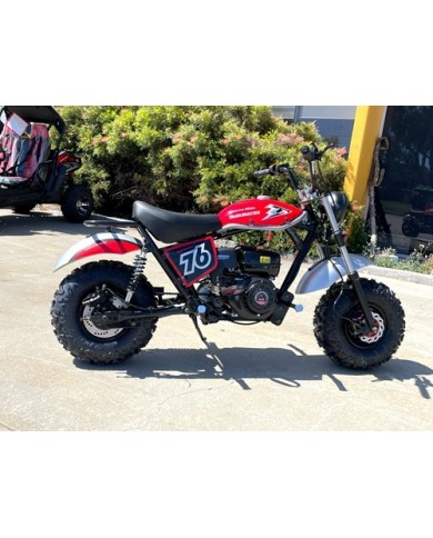 MB200 TrailMaster Hurricane 200X Mini Bike Coleman Full sized Kids Adults Bike RED