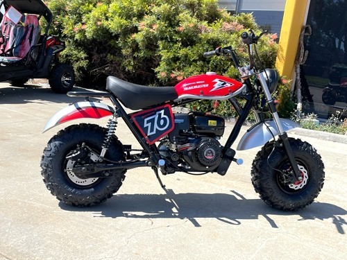 MB200 TrailMaster Hurricane 200X Mini Bike Coleman Full sized Kids Adults Bike RED