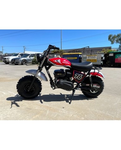 MB200 TrailMaster Hurricane 200X Mini Bike Coleman Full sized Kids Adults Bike RED